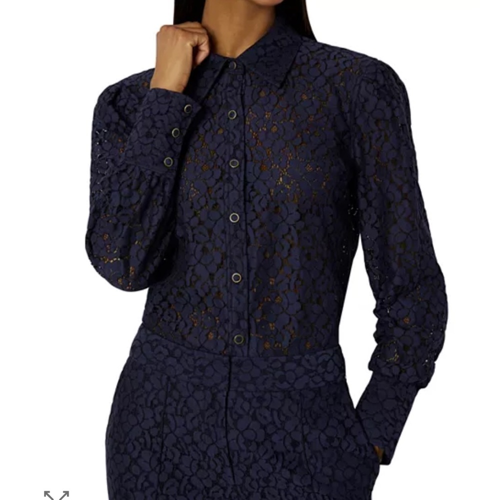 Milly Harlow Lace Shirt Size Large in perfect condition